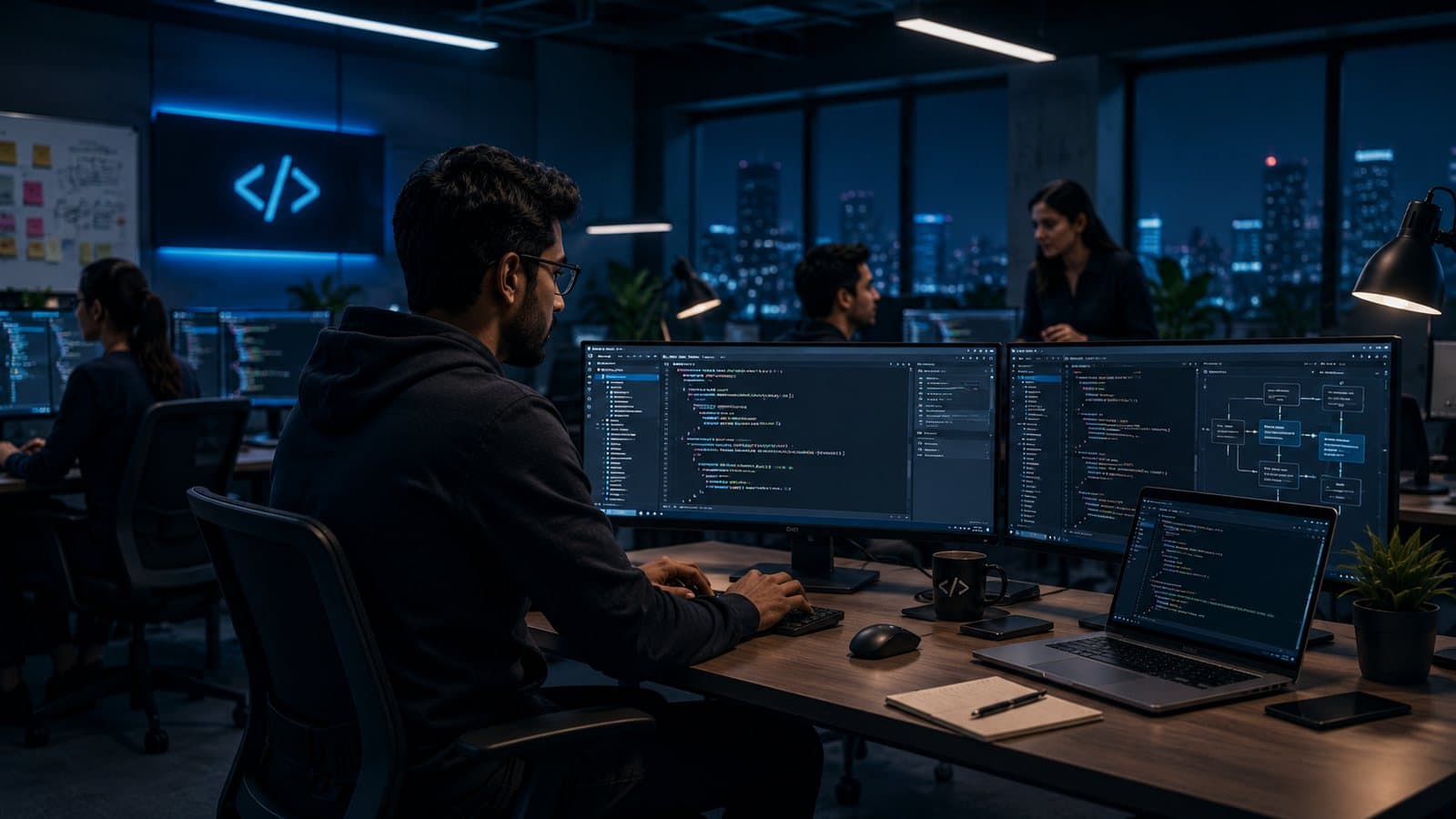 Software & Technology professionals at work
